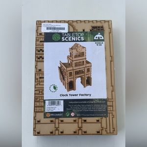- New TableTop Scenics 3D puzzle Clock Tower Factory
